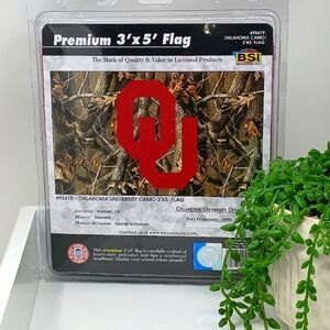 Premium 3'x5' Oklahoma University Camo Flag